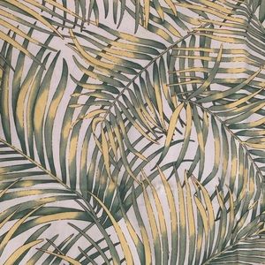 Vintage Kravet Portfolio Palm Fronds Decorator Fabric